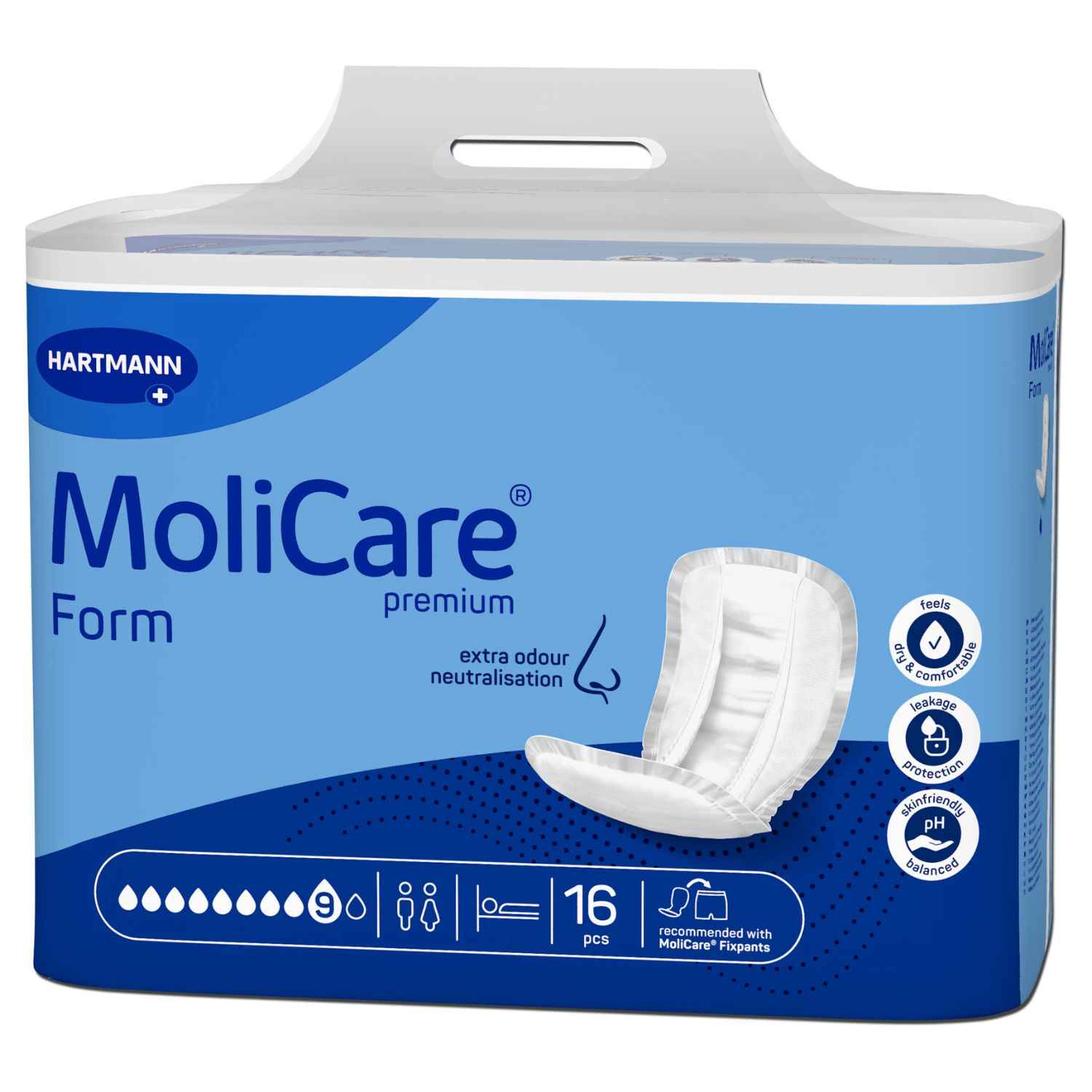 MoliCare® Premium Form 9 Tropfen - saugstarke Inkontinenzvorlage - 3399 ml (HMV: 15.25.30.2049)